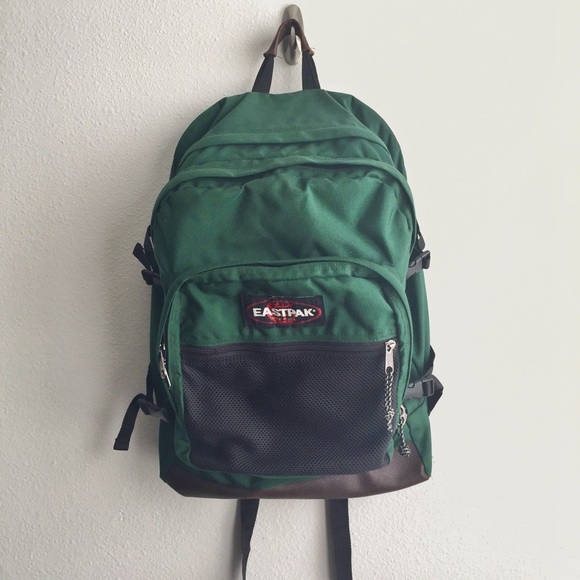 eastpak leather bottom